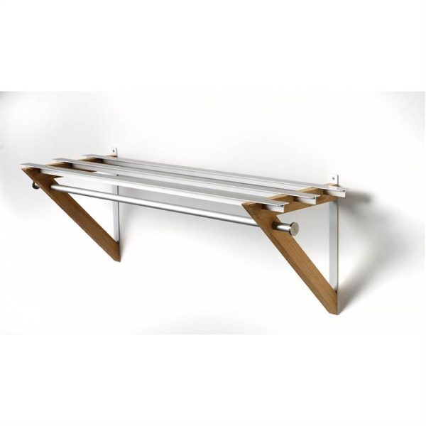 Hoigaard HH6 hattehylde - 35 x 68 cm - Sæbebehandlet eg