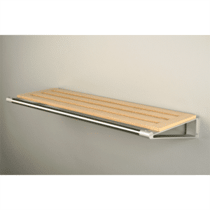 Knax hylde 16 hattehylde - 160 cm - sæbebehandlet eg - Grå hyldebærere