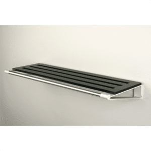 Knax hylde 8 hattehylde - 80 cm - sortbejdset eg - Grå hyldebærere