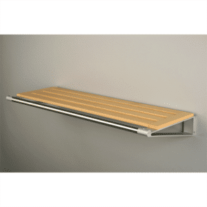 Knax hylde 4 hattehylde - 40 cm - lakeret bøg - Grå hyldebærere